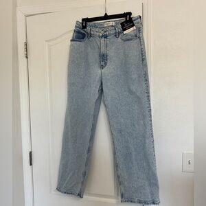 Abercrombie Curve Love High Rise 90s Relaxed Jeans 31 W